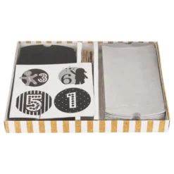 Adventskalender Askar Svart/Silver