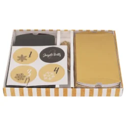 Adventskalender Askar Svart/Guld