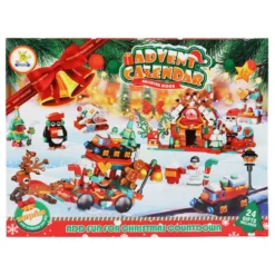 Adventskalender Byggklossar Julfigurer