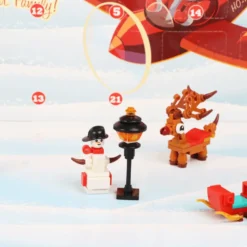 Adventskalender Byggklossar Julfigurer