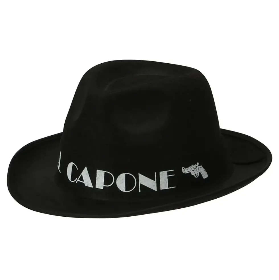 Al Capone Svart Gangsterhatt