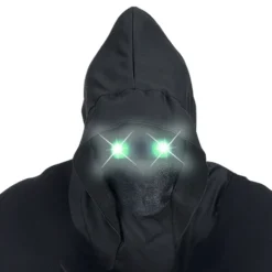 Ansiktslös Mask med Lysande Gröna Ögon