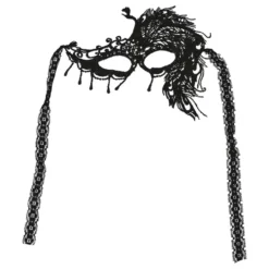 Ansiktsmask Spets Svart