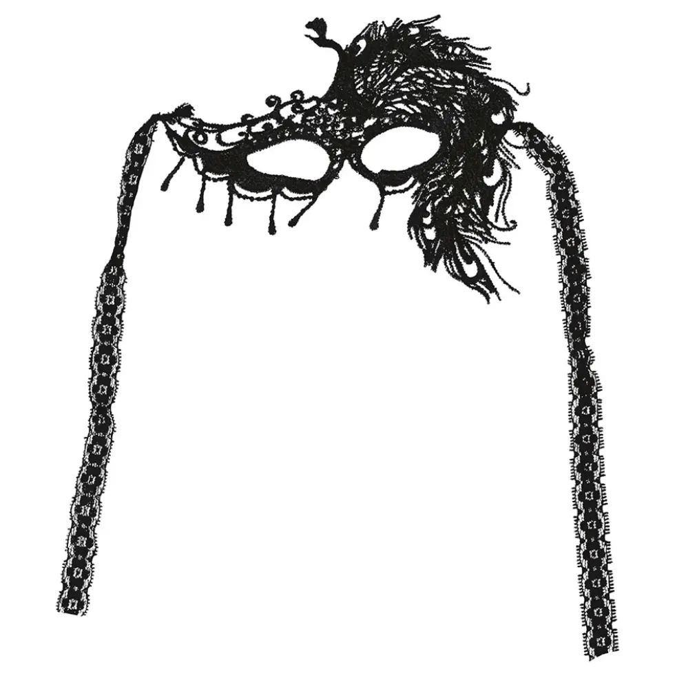 Ansiktsmask Spets Svart