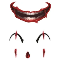 Ansiktstatueringar Creepy Clown