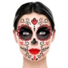 Ansiktstatuering Day of the Dead Glitter