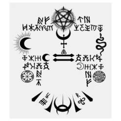 Ansiktstatuering Satanisk