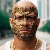 Ansiktstatuering Thug Life