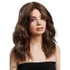 Ashley Lång Brun Vågig Deluxe Peruk