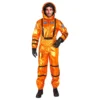 Astronaut Orange Metallic Herr Maskeraddräkt