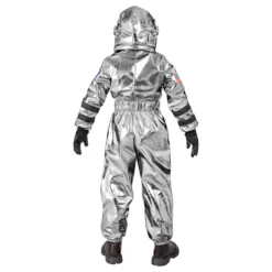 Astronaut Silver Metallic Barn Maskeraddräkt