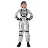 Astronaut Silver Metallic Dam Maskeraddräkt