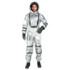 Astronaut Silver Metallic Herr Maskeraddräkt