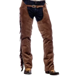 Autentiska Western Chaps Herr Bruna
