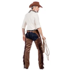 Autentiska Western Chaps Herr Bruna