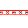 Avspärrningsband Trafikskylt 40