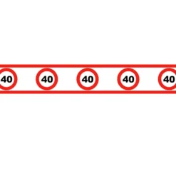Avspärrningsband Trafikskylt 40