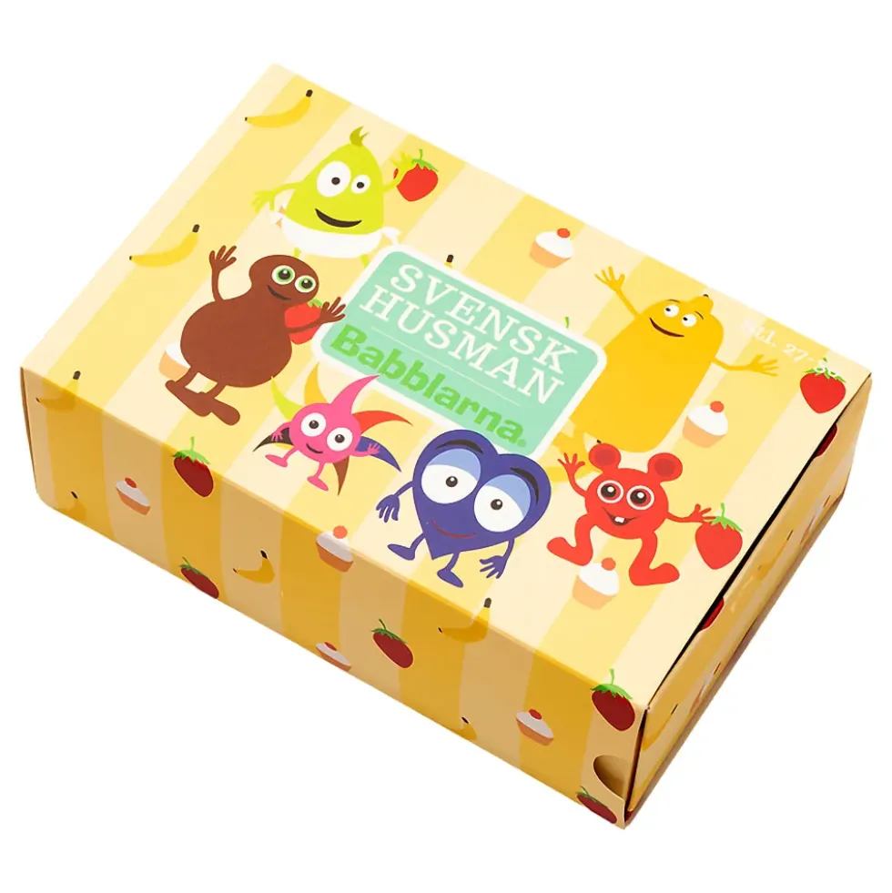 Babblarna™ Strumpor Gul för Barn Presentbox
