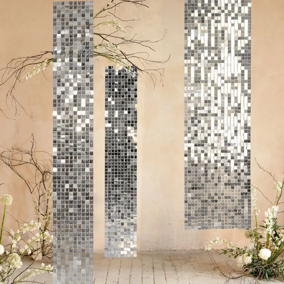 Backdrop Paljettpanel Silver