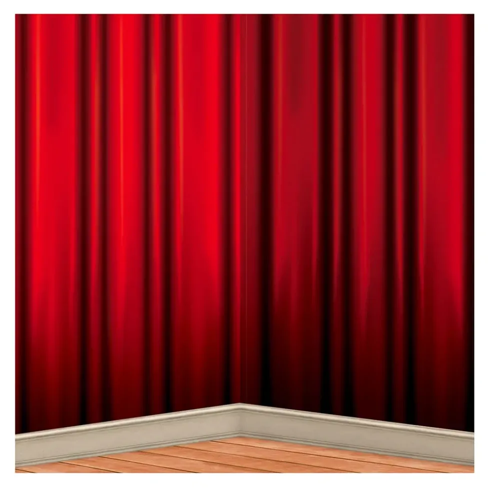 Backdrop Röda Gardiner