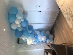 Ballongbåge Blå/Vit
