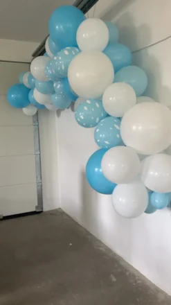 Ballongbåge Blå/Vit