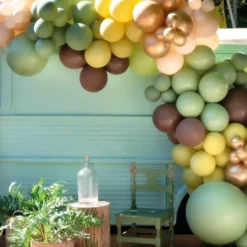 Ballongbåge Grön/Beige/Brun
