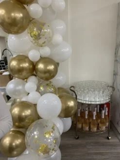 Ballongbåge Guld/Krom