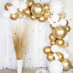 Ballongbåge Guld/Krom
