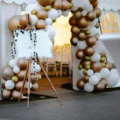 Ballongbåge Guld/Krom