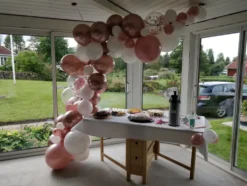 Ballongbåge Roséguld