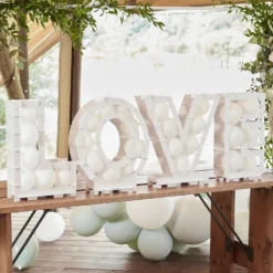 Ballongbox Love Vit