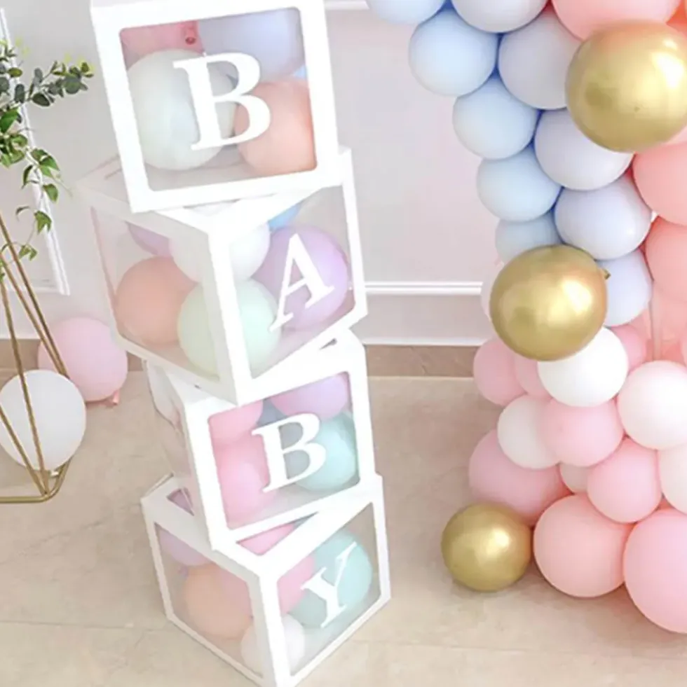 Ballongbox med Bokstav