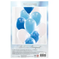 Ballongbukett Blå/Vit