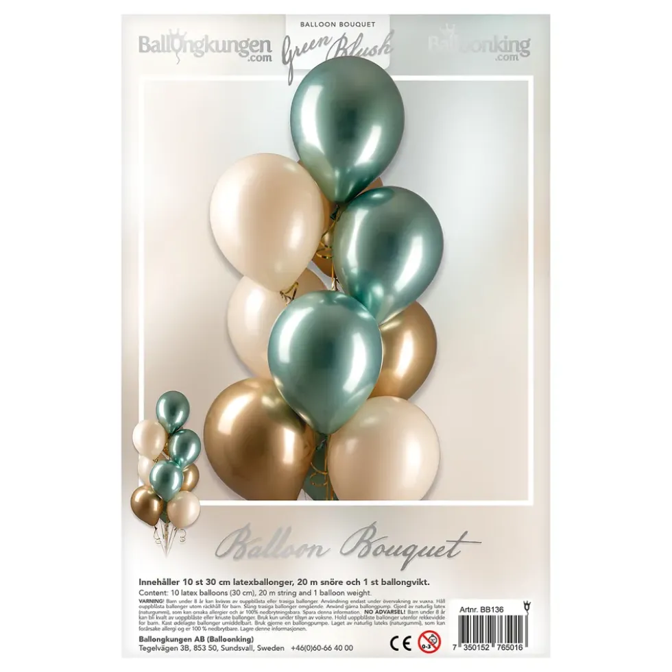 Ballongbukett Green Blush
