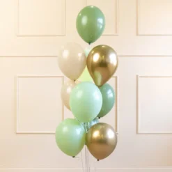 Ballongbukett Grön Färgmix