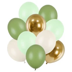 Ballongbukett Grön Färgmix