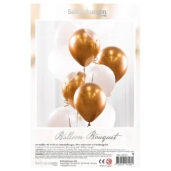 Ballongbukett Guld/Krom