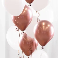 Ballongbukett Roséguld/Krom