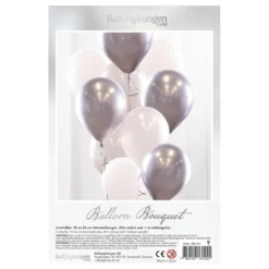 Ballongbukett Silver/Krom