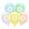 Ballonger Blommor Flerfärgade