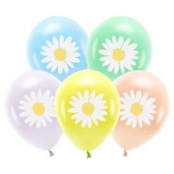 Ballonger Blommor Flerfärgade