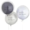 Ballonger Dubbla Happy Birthday Blå
