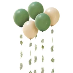 Ballonger Gröna Löv Botanic