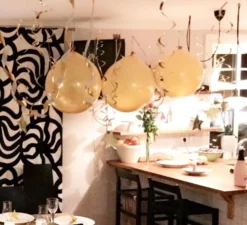 Ballonger Guld Runda Stora