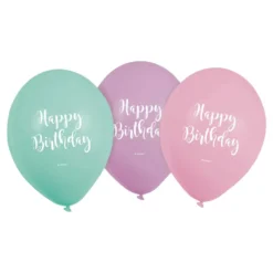 Ballonger Happy Birthday Pastell