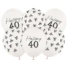 Ballonger Happy 40 med Rosetter