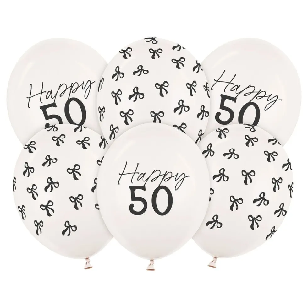 Ballonger Happy 50 med Rosetter