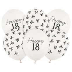 Ballonger Happy 18 med Rosetter