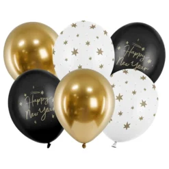 Ballonger Happy New Year Guldmix